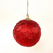 Шар новогодний декоративный EnjoyMe Paper Ball, красный