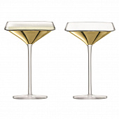 Набор из 2 бокалов-креманок для шампанского Space золото