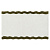 Коврик для ванной с кантом оливкового цвета из коллекции trendy ruffles, 50x80 см