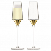 Набор из 2 бокалов-флейт для шампанского Space золото