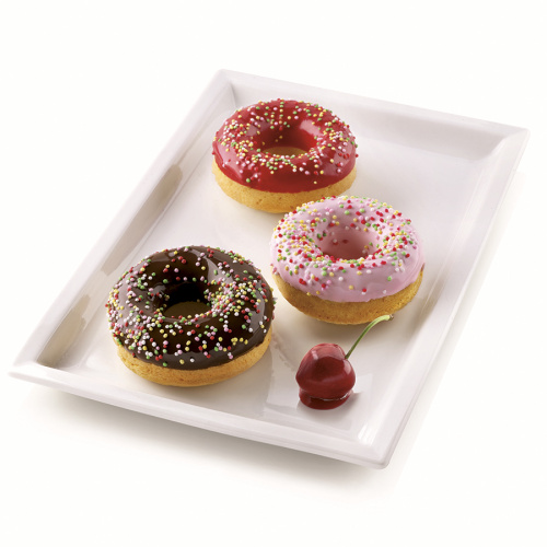 Форма для приготовления пончиков Silikomart Donuts 18 х 33 см силиконовая