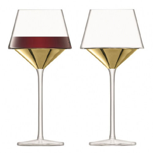 Набор бокалов для вина LSA International Space 445 мл, 2 шт, золото