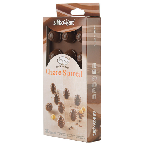Форма Silikomart для приготовления конфет Choco Spiral силиконовая