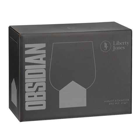 Набор бокалов obsidian, 490 мл, 2 шт.