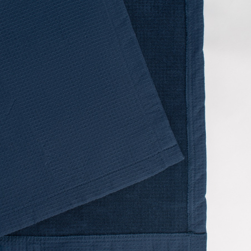 Халат банный темно-синего цвета, 126,5 х 0,3 х 118 см