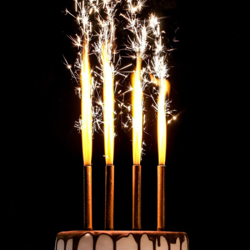 Свечи для торта Фонтаны, 14,5 см, 4 шт