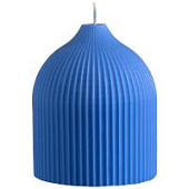 Свеча декоративная ярко-синего цвета из коллекции edge, 10,5см