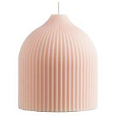 Свеча декоративная бежево-розого цвета из коллекции edge, 10,5см