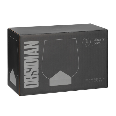 Набор бокалов obsidian, 380 мл, 2 шт.