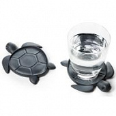 Подставка под стаканы QUALY Save turtle, темно-серый