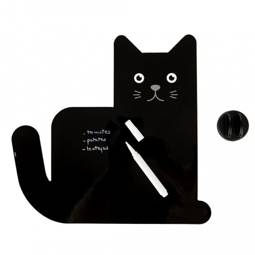 Магнитная доска с маркером Meow! черная