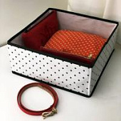 Коробка квадратная для хранения вещей Homsu Eco White