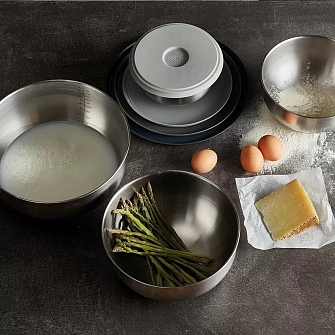 Набор стальных мисок с крышками Joseph Joseph Nest Prep Коллекция 100_УЦЕНКА