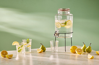 Диспенсер для напитков с подставкой maison jar, 5 л