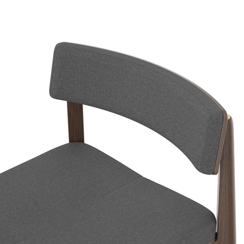 Набор из 2 полубарных стульев aska, рогожка, венге/темно-серый