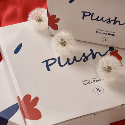 Набор обеденных тарелок plush, little petals, D26 см, 2 шт.