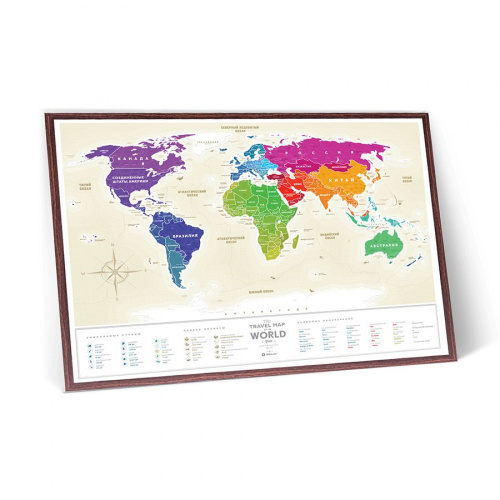 Карта мира Gold World RU