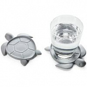 Подставка под стаканы QUALY Save turtle, серый