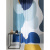 Штора для ванной синего цвета с авторским принтом из коллекции Tkano Freak Fruit