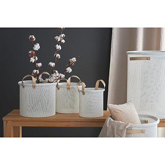 Корзина для хранения sustainable collection, D27х25 см, молочная