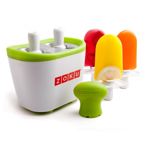 Набор ZOKU для приготовления мороженого Duo Quick Pop Maker, красный