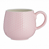 Чашка Embossed 350 мл розовая