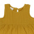 Платье без рукава из хлопкового муслина горчичного цвета из коллекции essential 12-18m