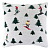 Подушка вязаная с новогодним рисунком Лыжники из коллекции new year essential, 45x45 см