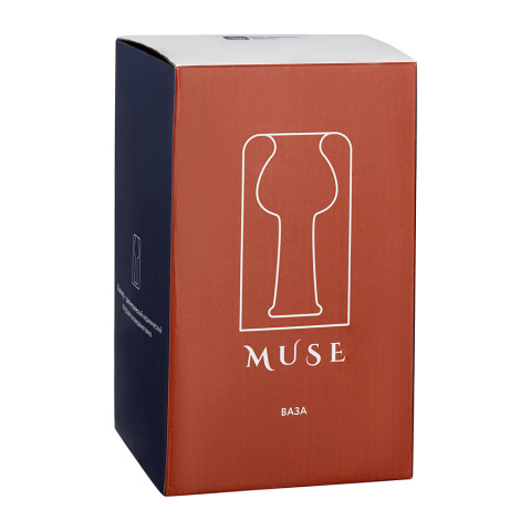 Ваза muse, 20 см, бирюзовая