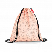Детская сумка-мешок Reisenthel Cats and Dogs, розовая