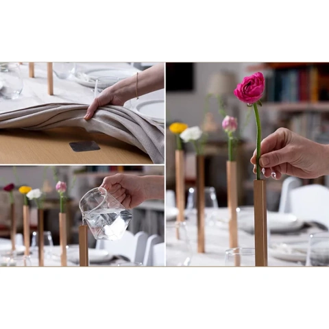 Набор магнитных ваз Peleg Design Magnetic Vase, 5 шт, золотой_УЦЕНКА