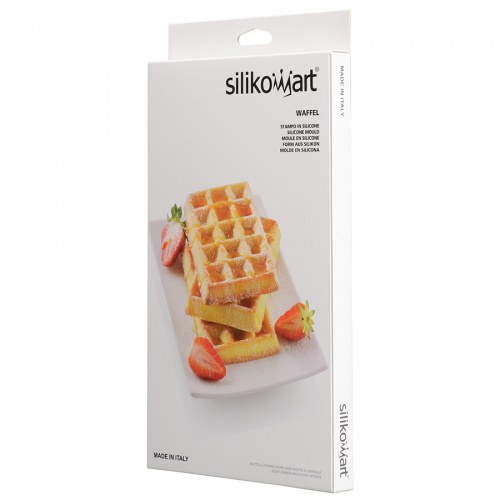 Форма для приготовления вафель Silikomart Waffel Classic силиконовая золотая