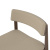 Набор из 2 полубарных стульев aska, рогожка, венге/бежевый