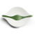 Салатница с приборами leaf l+, 3 л, бело-зелёная
