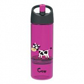 Детская бутылка 2в1 Carl Oscar Cow фиолетовая