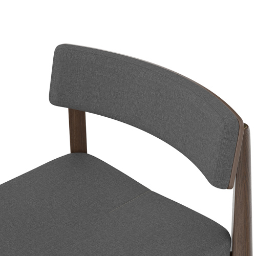 Набор из 2 барных стульев aska, рогожка, венге/темно-серый