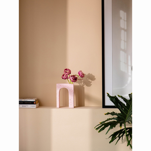 Ваза для цветов одинарная Doiy Acquedotto 22 см, розовая