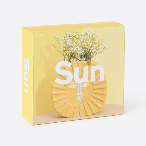 Ваза для цветов Doiy Sun 18 см, желтая