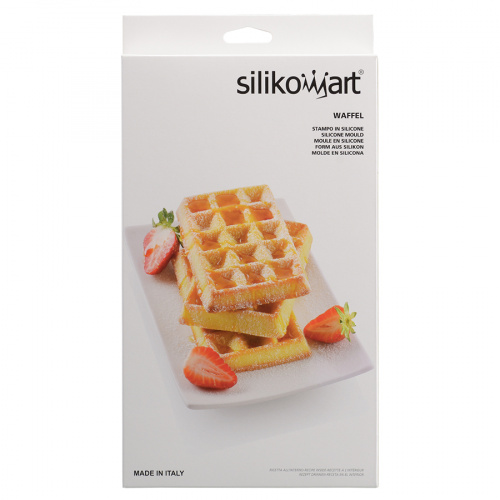 Форма для приготовления вафель Silikomart Waffel Classic силиконовая золотая