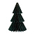 Ёлка из бумаги Пик зеленого цвета из коллекции new year essential, 25см