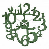Часы настенные Pip, тёмно-зелёные