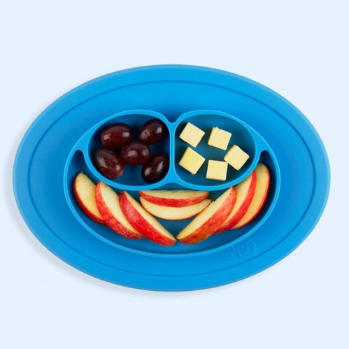 Детская тарелка EZPZ Mini Mat, синяя