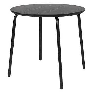 Стол обеденный round, D80 см, черный