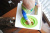 Детская тарелка ezpz Mini Mat, зеленая
