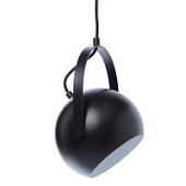 Лампа потолочная FRANDSEN ball с подвесом, D40 см, черная матовая