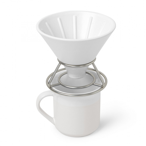Набор для заваривания кофе методом Пуровер Umbra Perk, белый