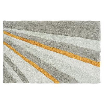 Коврик для ванной из хлопка с рисунком tulip field из коллекции terra, 50х80 см