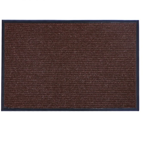 Коврик придверный влаговпитывающий Стандарт 60×90 см, коричневый