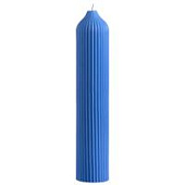 Свеча декоративная ярко-синего цвета из коллекции edge, 25,5см