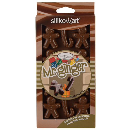 Форма Silikomart для приготовления конфет Mr Ginger силиконовая